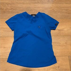 XS Koi Basics Royal Blue Women's Scrub Top